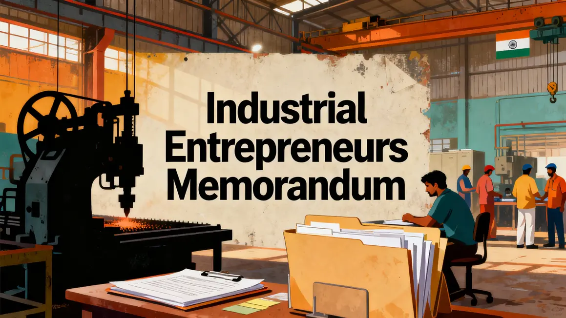 illustration usine indienne moderne industrial entrepreneurs memorandum