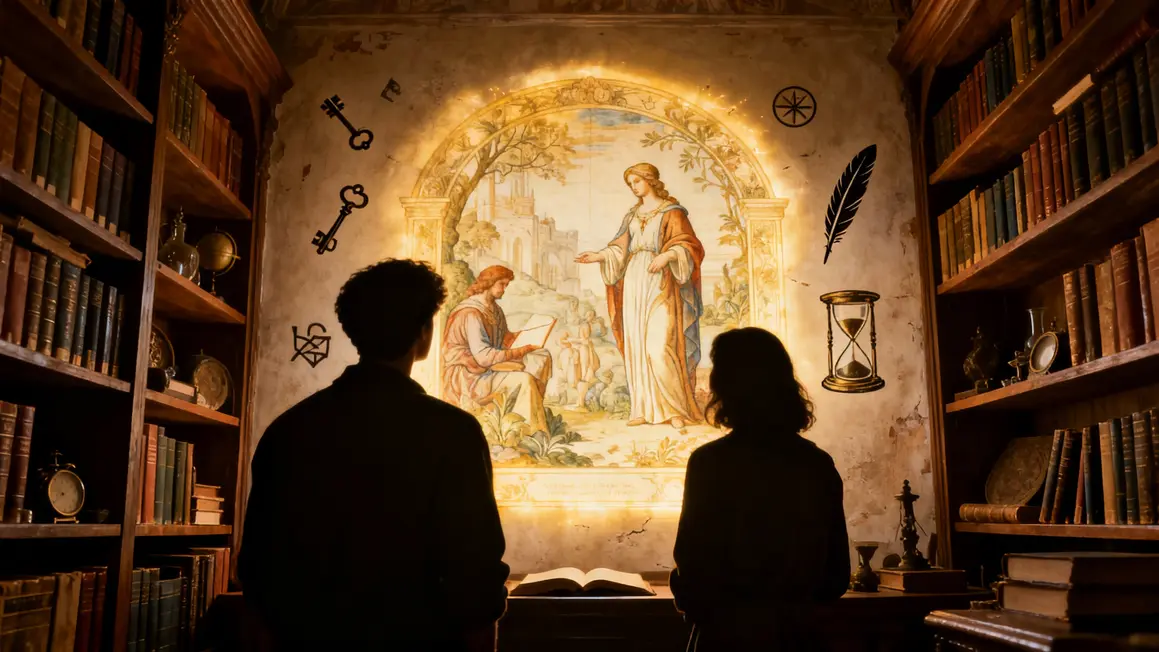 bibliotheque magique narration fantastique objets caches