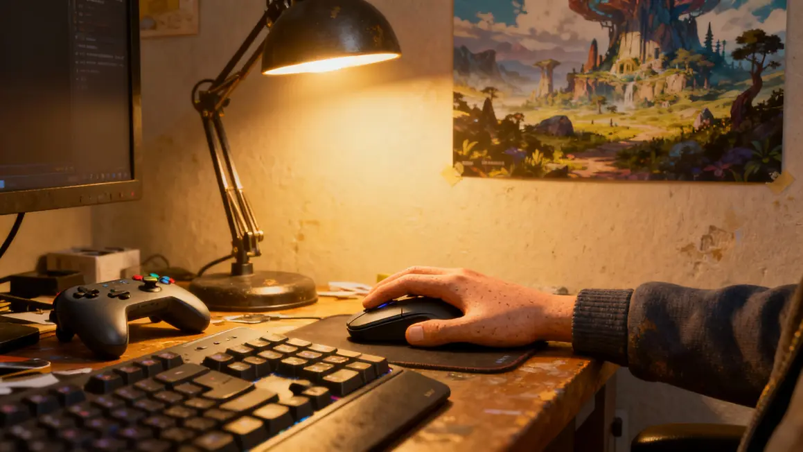 PC souris manette WoW bureau jeu