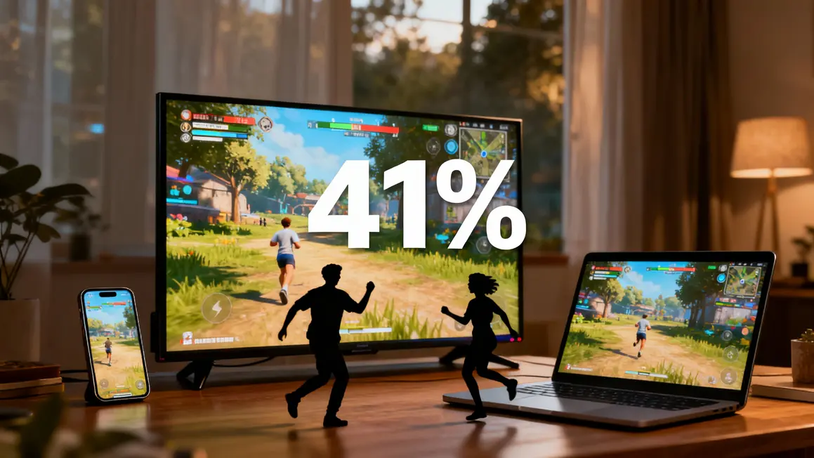 Utilisateurs passant au cloud gaming 41 pourcent