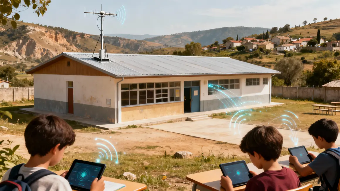 Internet 1 Gb/s Leo Amazon Starlink ecole rurale zones isolées