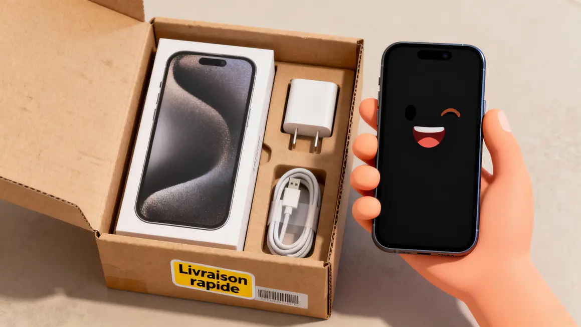Galaxy S24 Ultra neuf dans colis Amazon livraison rapide