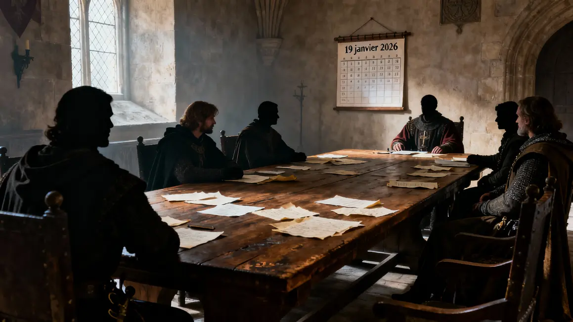 Salle conseil decision HBO calendrier Game of Thrones
