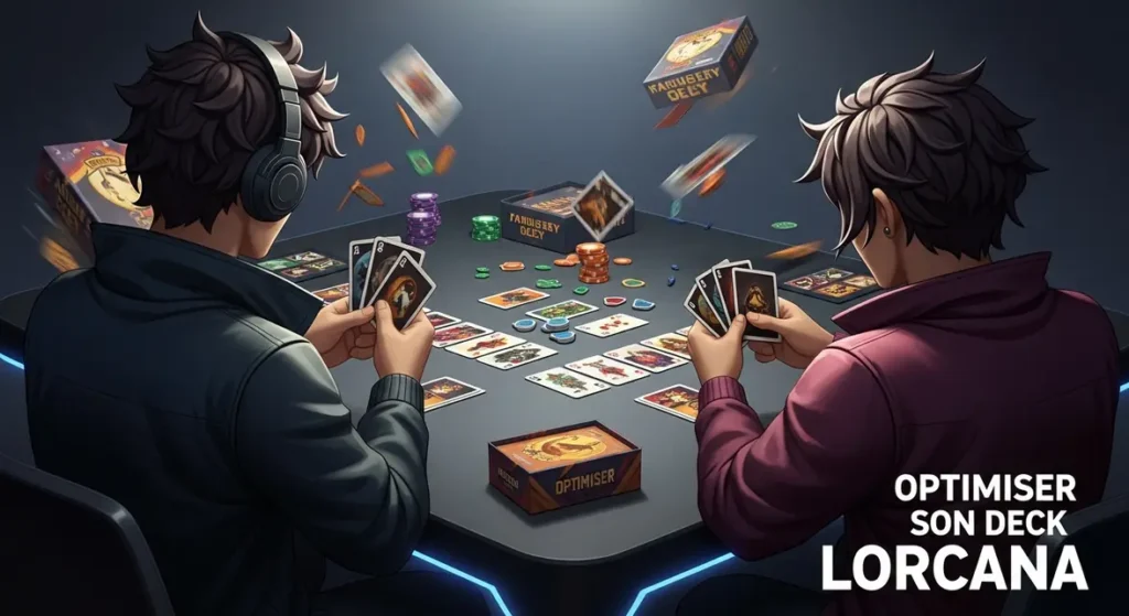 Joueurs Lorcana optimisant deck Chapitre 9