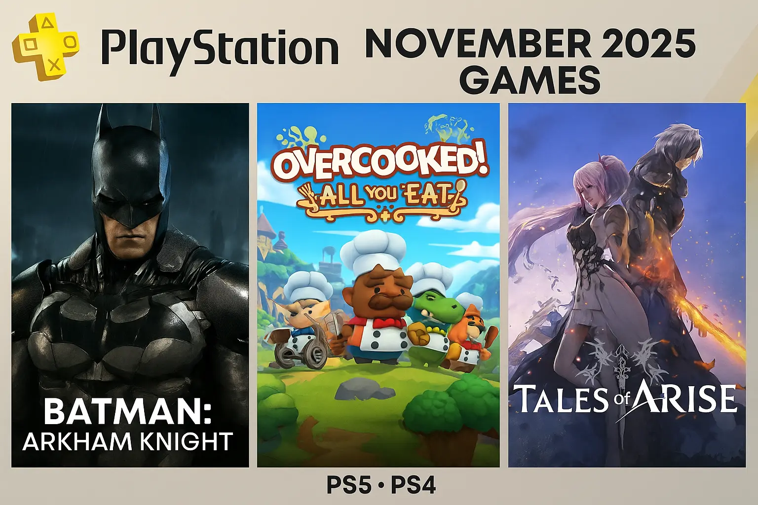 affiche des jeux PlayStation Plus Extra et Premium pour novembre 2025