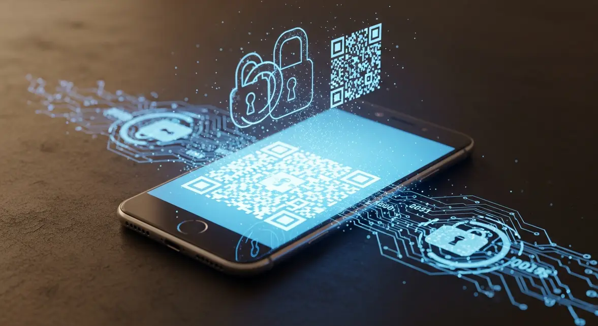 Smartphone piraté symbole surveillance et securite donnees