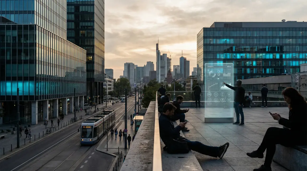 ville intelligente et écrans IA 2025
