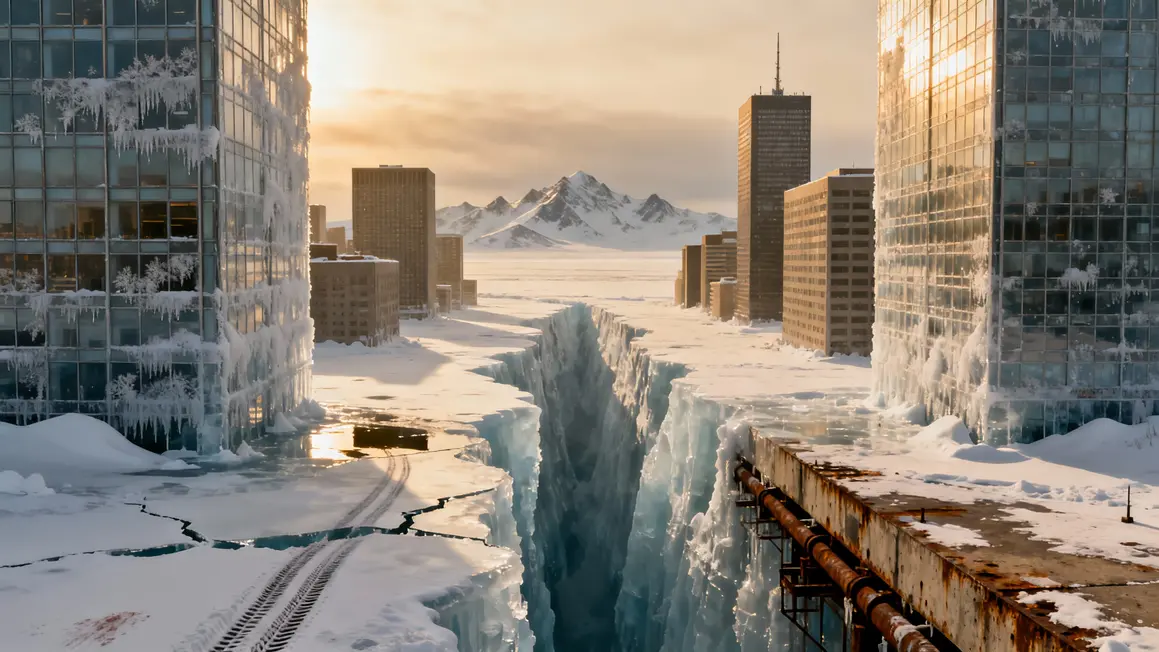 Ville Borealis grattes-ciel toundra neige BioShock 4