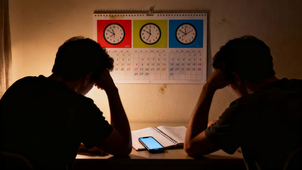 Calendrier coloré, horloges confusion fans Stranger Things