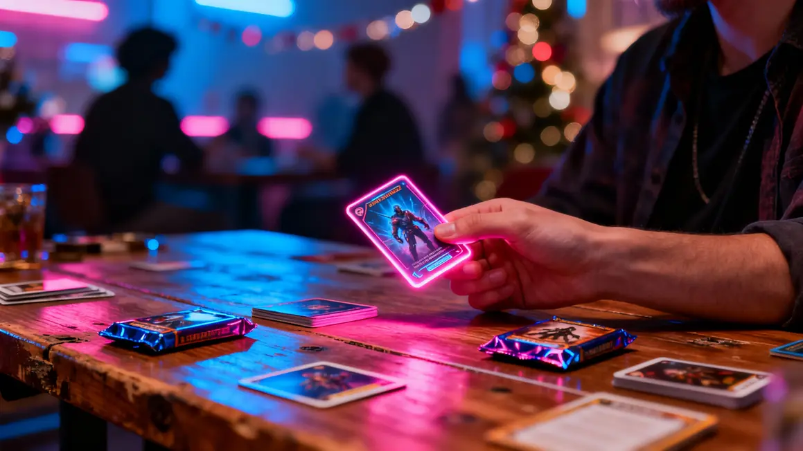 Cartes à collectionner ambiance cyberpunk bonus