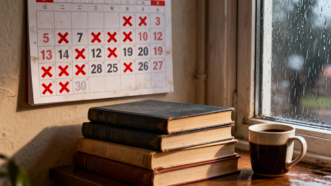 Calendrier croix attente adaptation saga fantasy