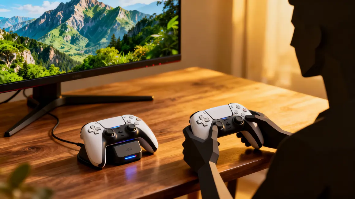 Deux manettes DualSense PS5 pour jeu solo
