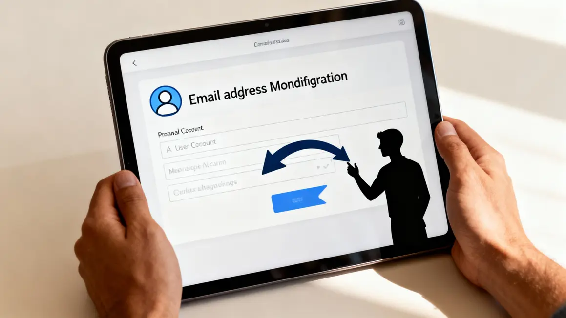 Tablette modification Gmail principal