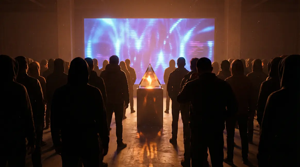 Gamers observent artefact Zelda sur grand écran