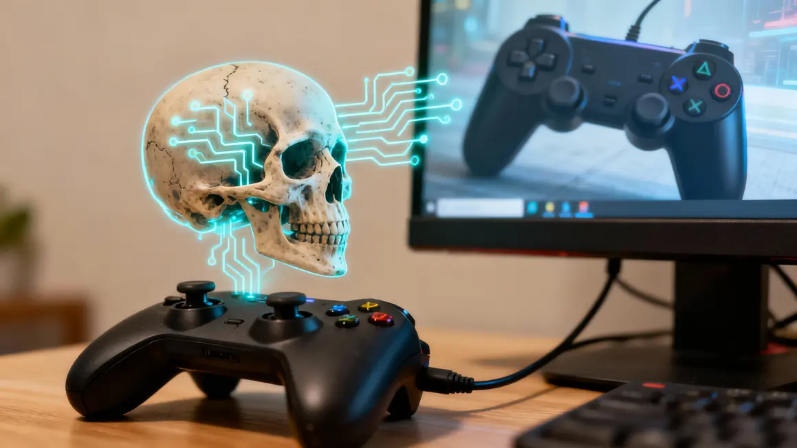 Joystick buccal connecté Neuralink gaming