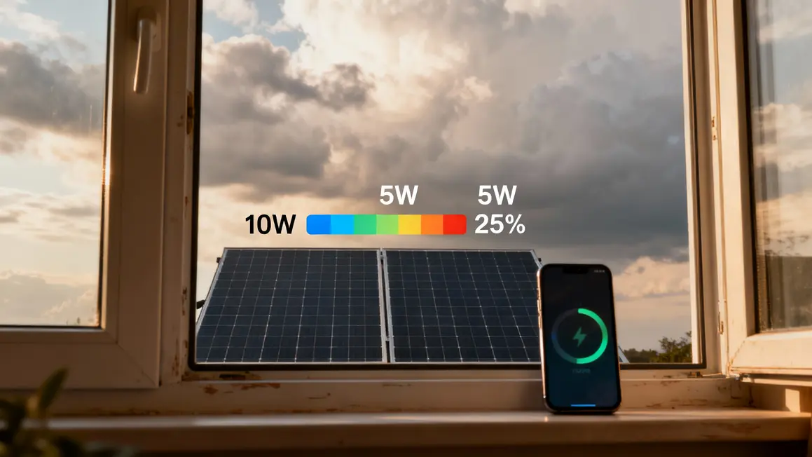 panneau solaire portable perte rendement chiffres hiver
