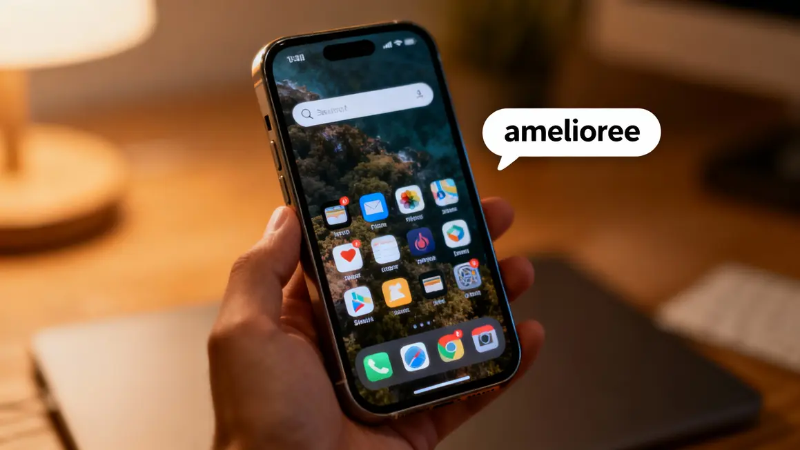 Barre recherche Pixel Gemini affichée smartphone