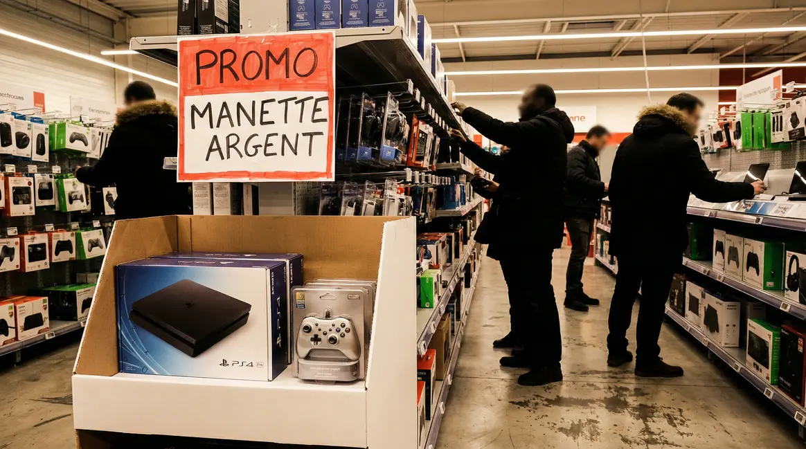 Promo manette PS5 Sterling Silver Carrefour supermarché
