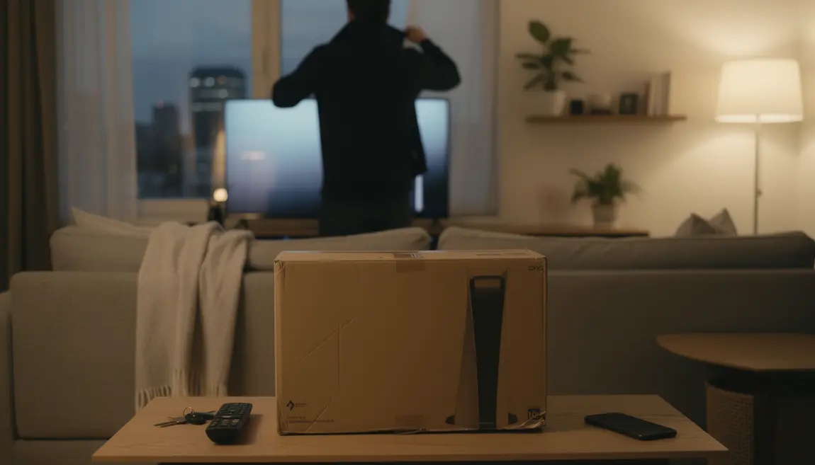 Console nouvelle Metal Gear Solid Delta sur table ambiance attente