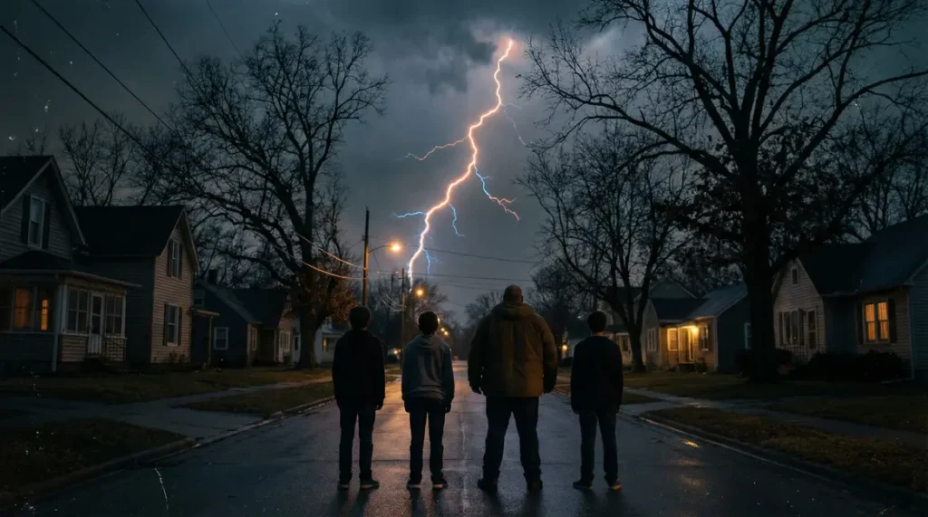 Vue de Hawkins faille surnaturelle Stranger Things 5