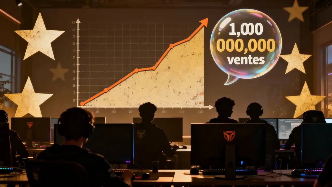 graphique ventes dispatch, joueurs, succès narratif