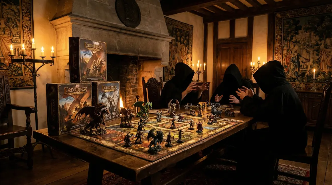 jeu de societe the witcher legacy figurines ambiance medievale