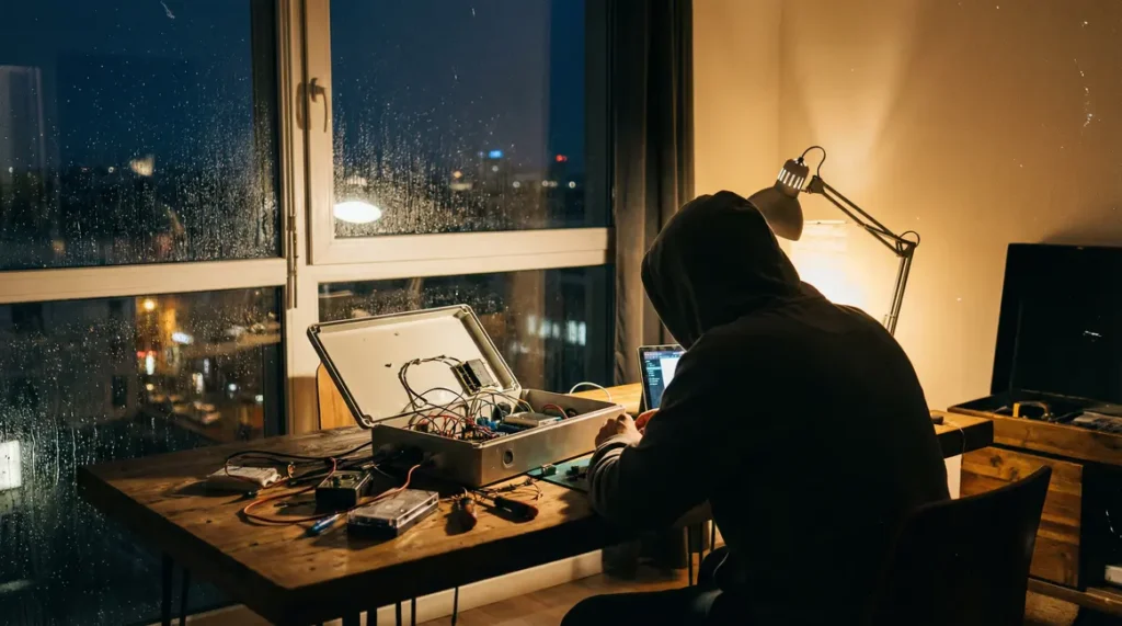 Installation de la RTX 5080 dans un appartement à Lyon sous la pluie