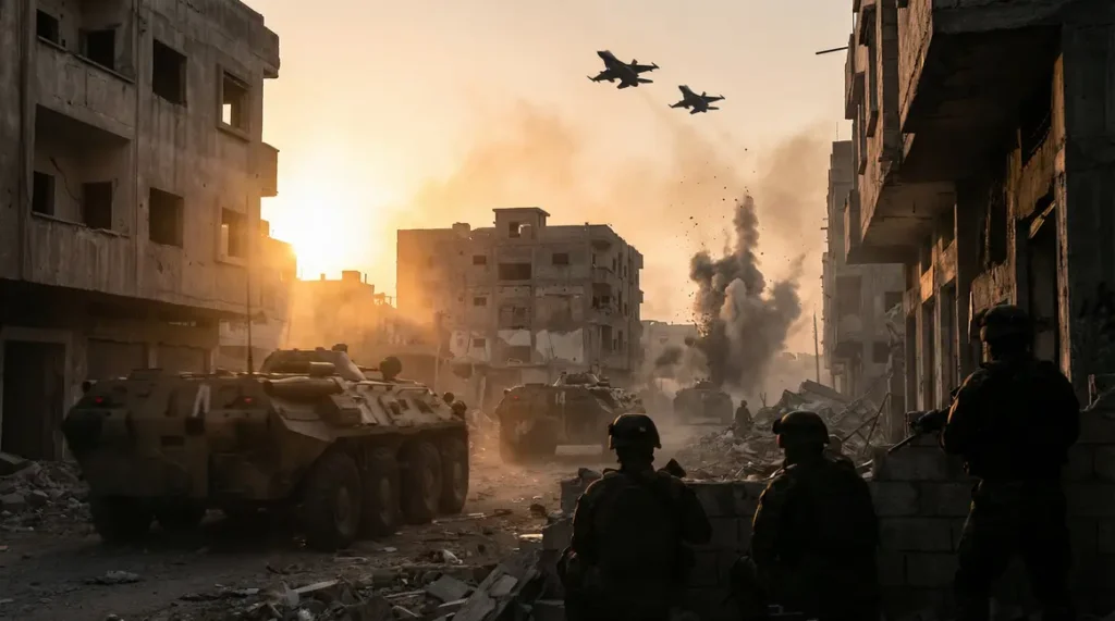 Soldats Battlefield 6 bataille urbaine au matin
