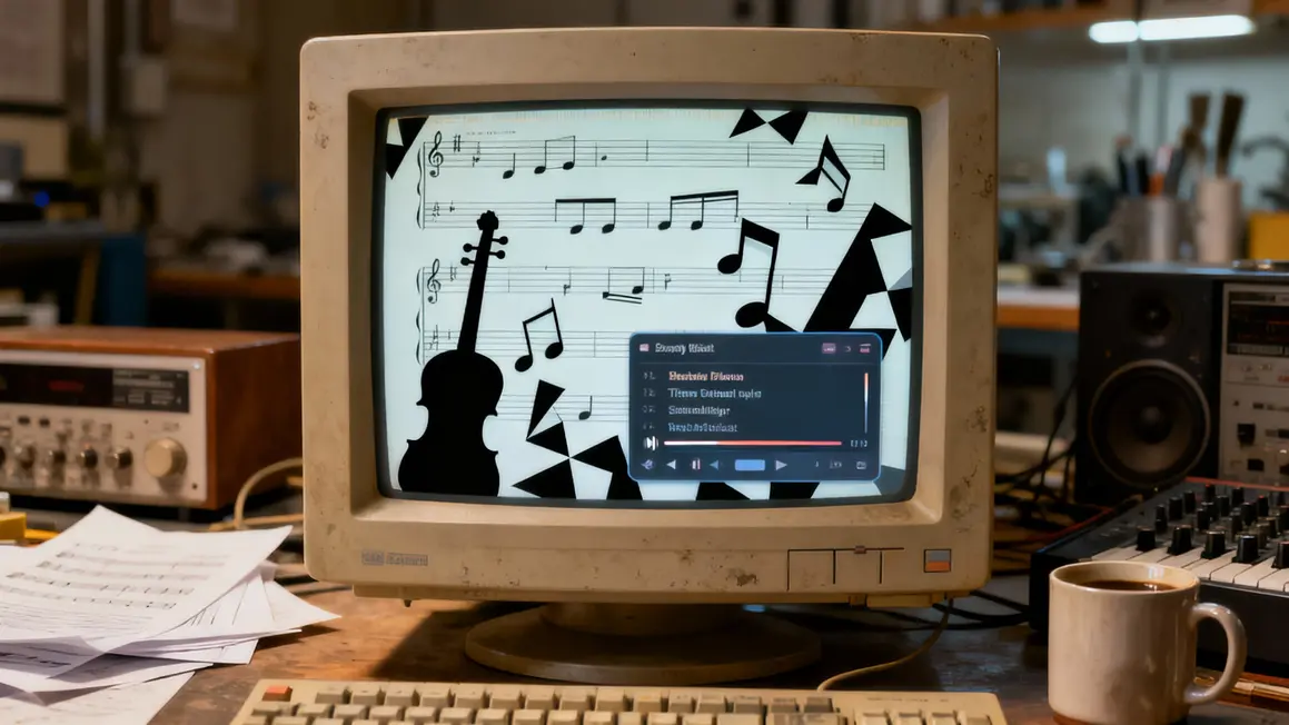 ordinateur retro playlist spotify ia musique