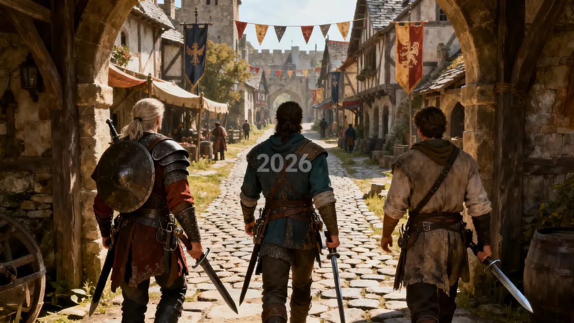 personnages entrent dans un village multijoueur the witcher 3