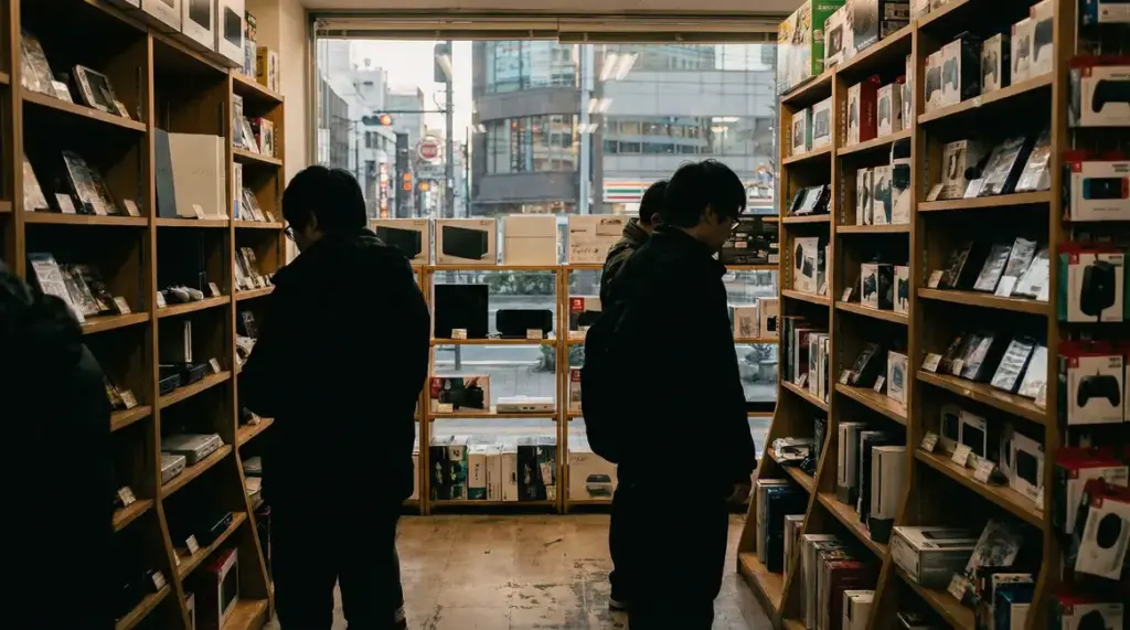 Boutique jeux vidéo Japon avec Switch 2