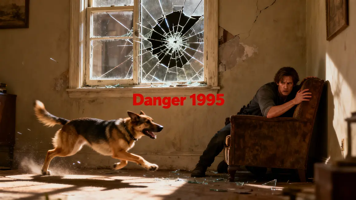 Chien brise fenetre scene culte Resident Evil