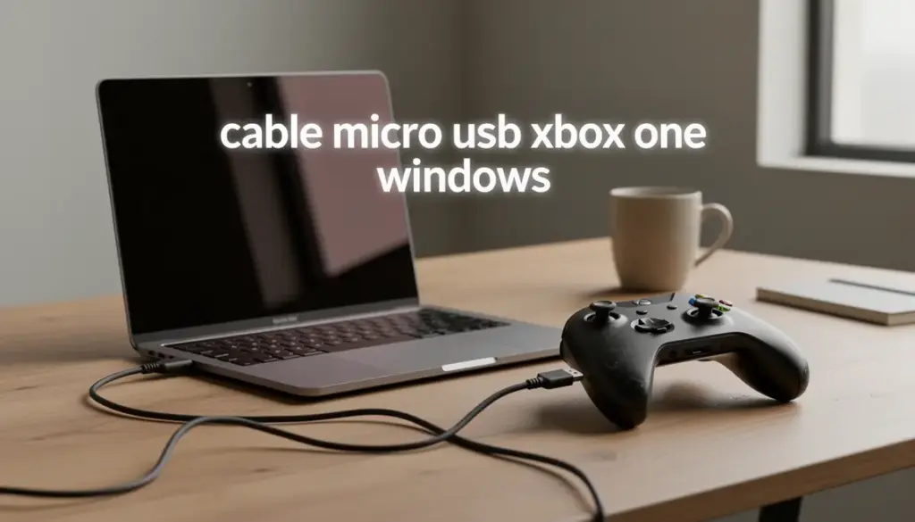 cable micro usb xbox one windows branche sur pc portable