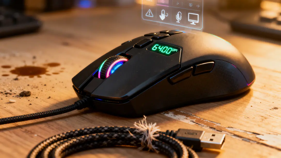 souris Marvo M399 boutons programmables 6400 DPI pc