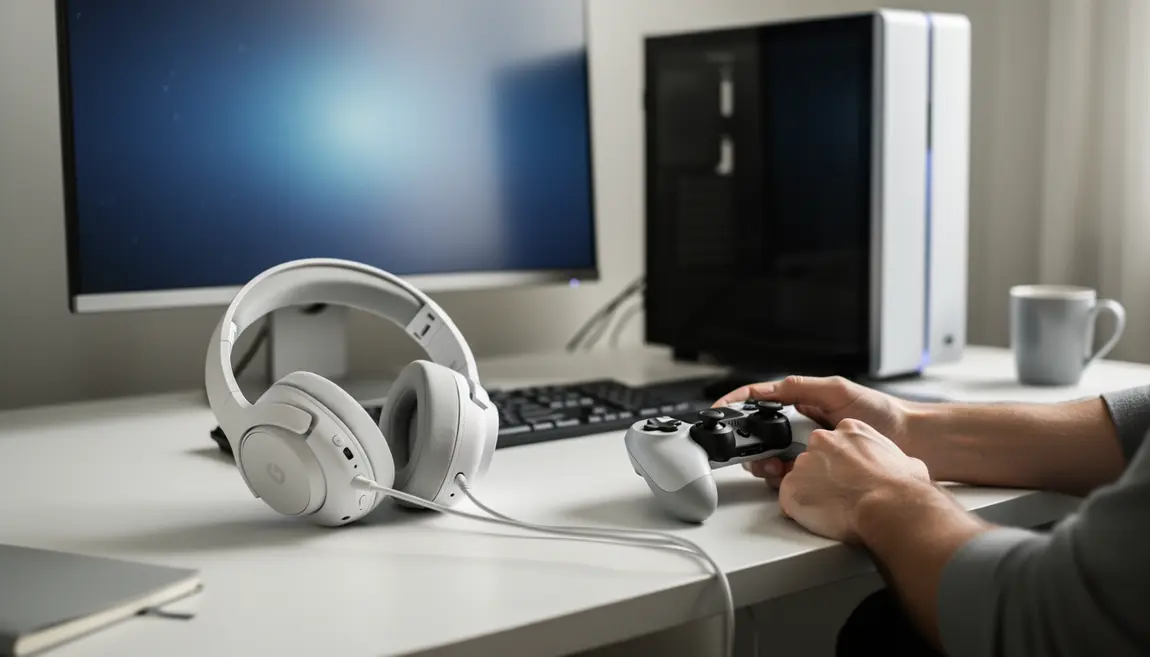 casque gaming filaire ps5 uc 50p blanc connecte a manette