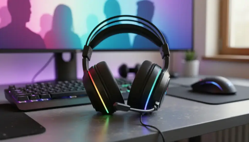 Setup bureau casque gaming RGB Marvo HG9068