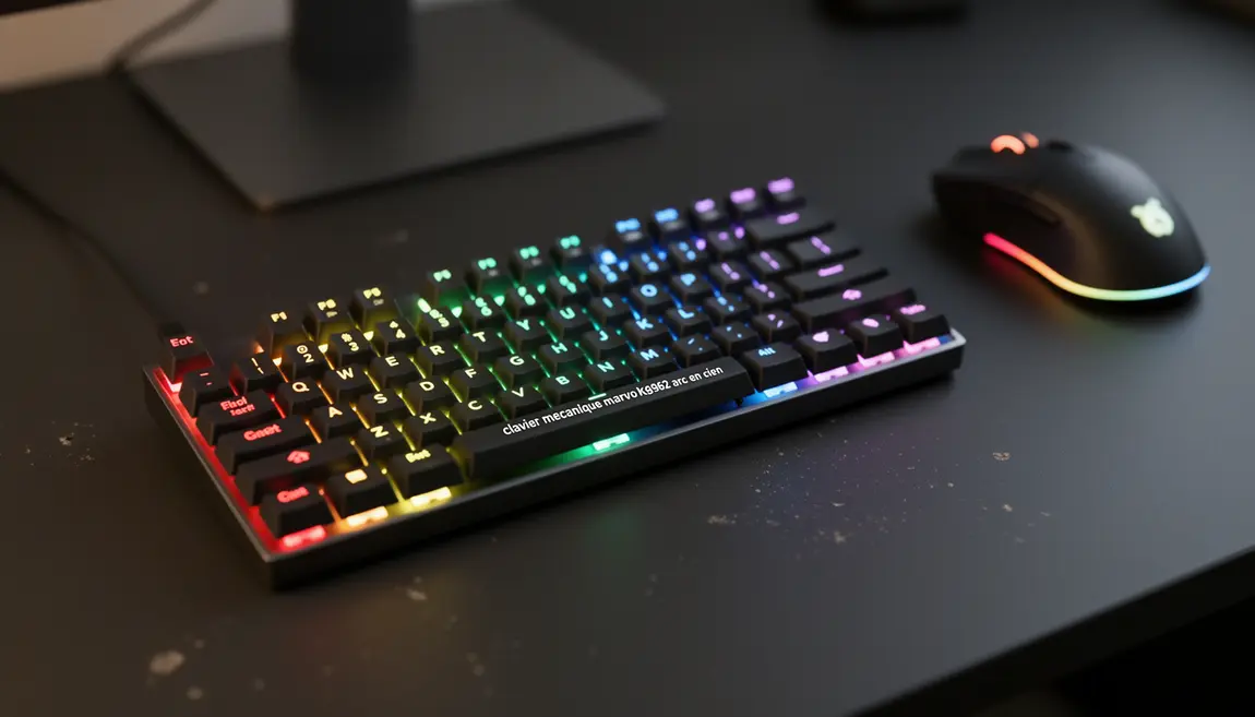 clavier mecanique marvo kg962bfr 60 pourcent retroeclaire