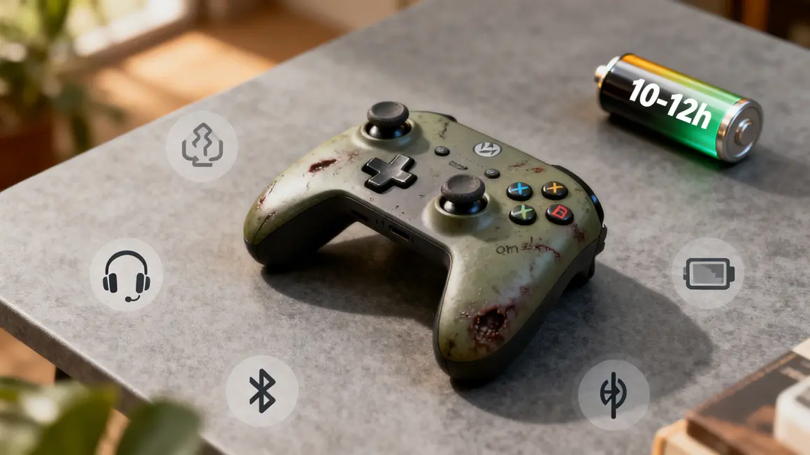 Manette PS4 zombie sans fil avec icônes fonctions
