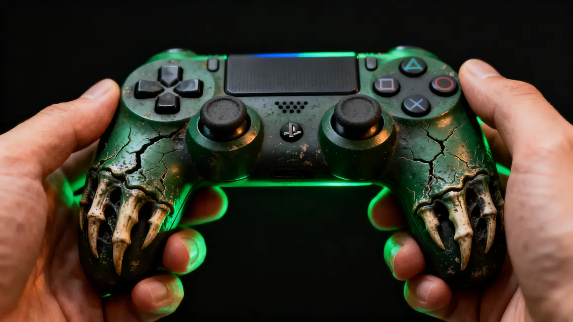 manette ps4 sans fil zombie texture anti-glisse