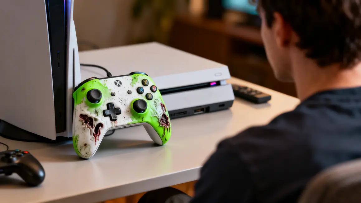 manette ps4 sans fil zombie vert blanc setup