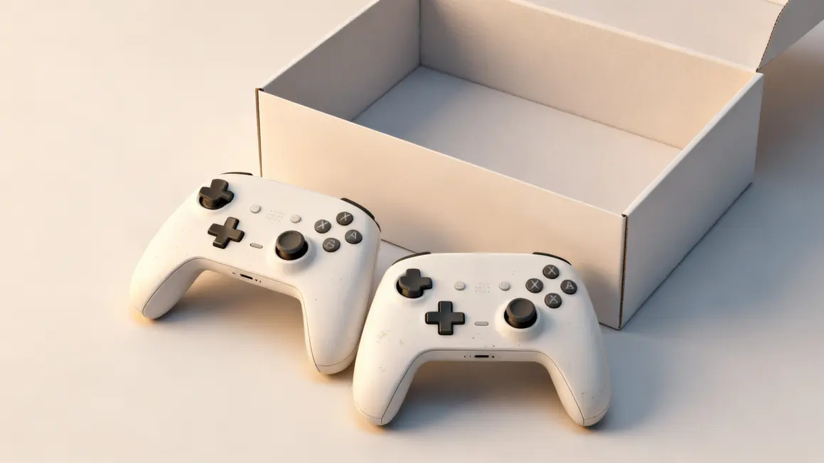 manette switch ii con duo blanc avec emballage ouvert