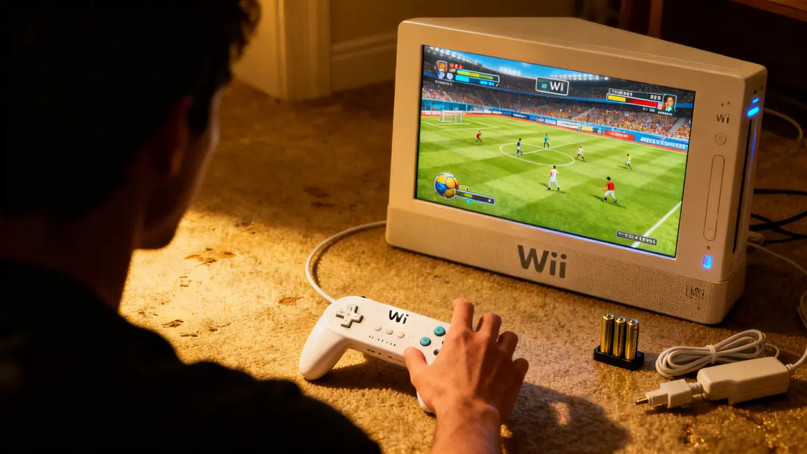 Manette Wii pas chère jeu sport et piles