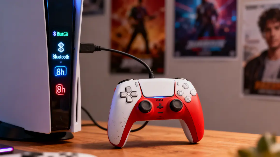manette switch iicon rouge blanc bluetooth rgb 8h