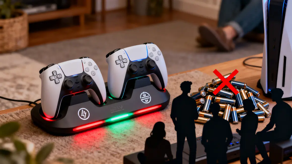 Station charge Xbox Series X One deux manettes LED avantages économies piles
