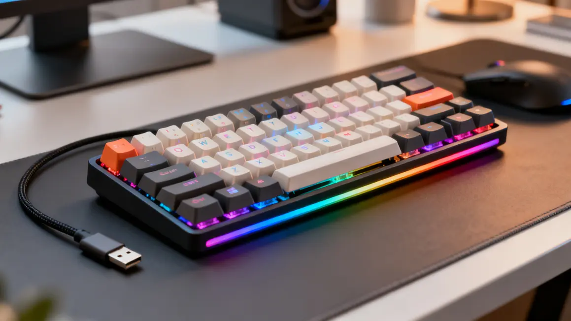 clavier mecanique marvo kg962bfr compact retroeclaire usb c