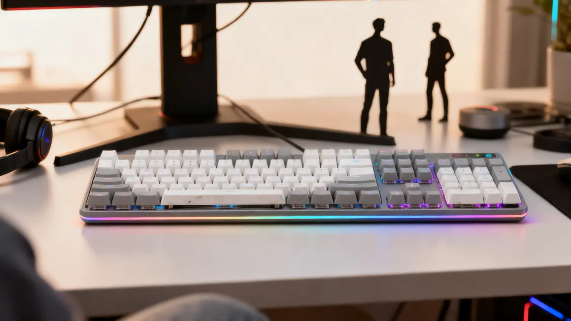 Clavier membrane gaming bicolore Marvo retroeclairage RGB ambiance paisible
