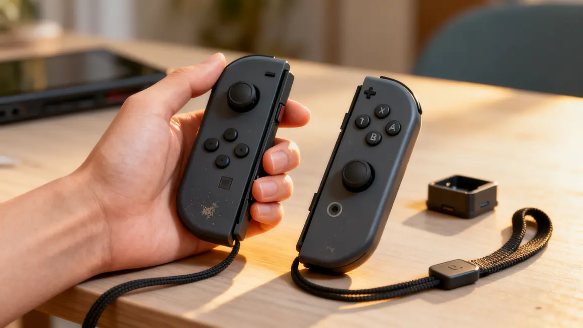 Présentation support Joy-Con Nintendo Switch sur table