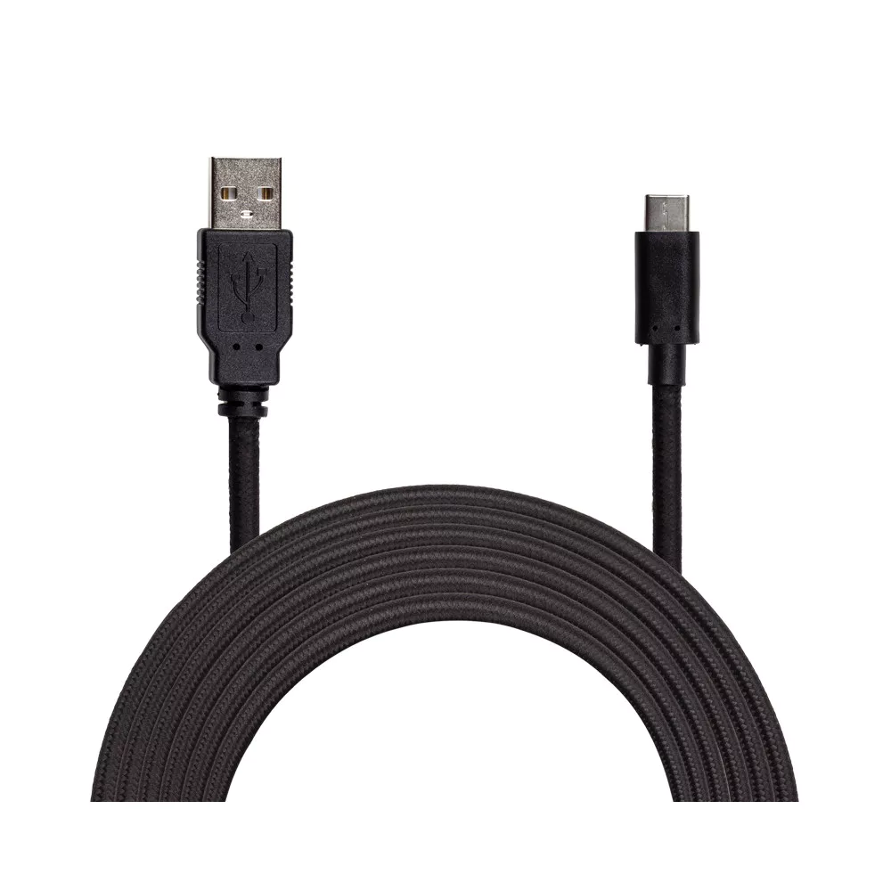 Câble de charge tressé noir Type-C 3m pour Nintendo Switch