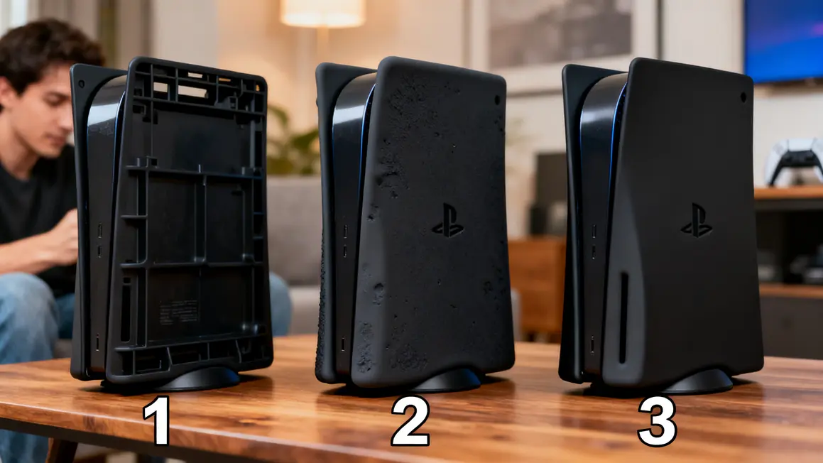 Comparatif coques noires PS5 rigide silicone premium