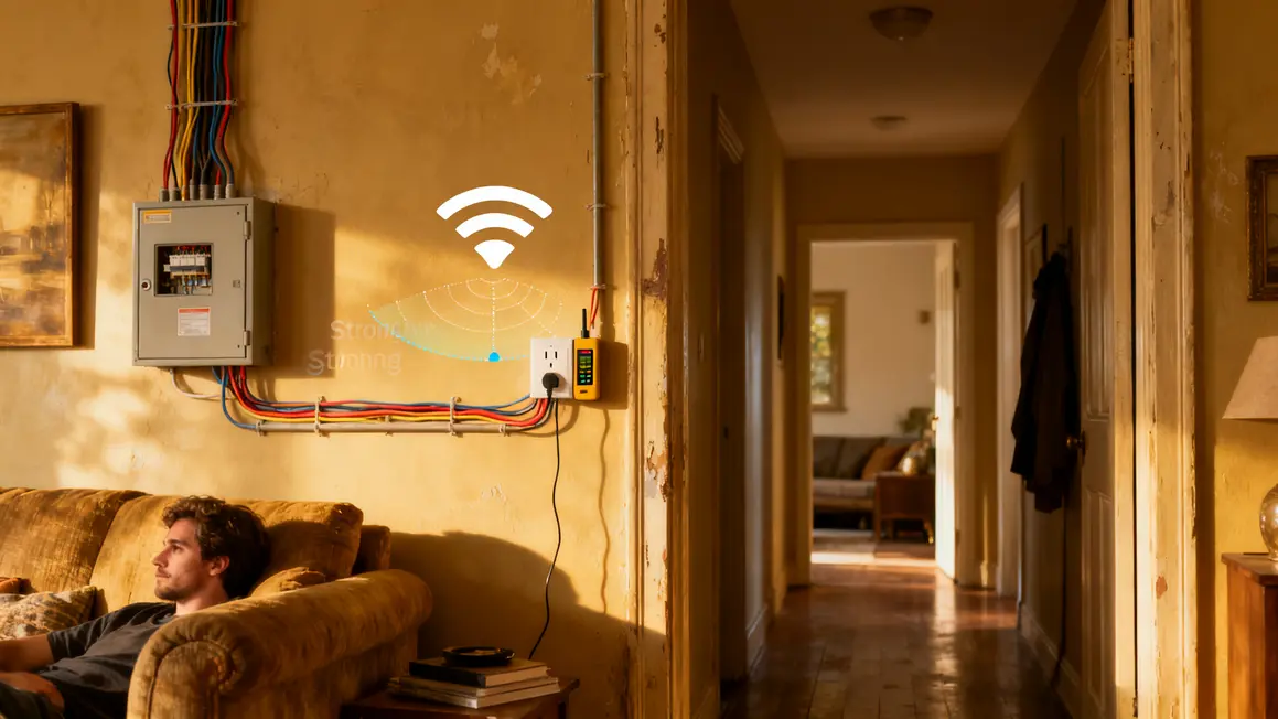 Analyse réseau électrique couverture Wi-Fi maison domotique